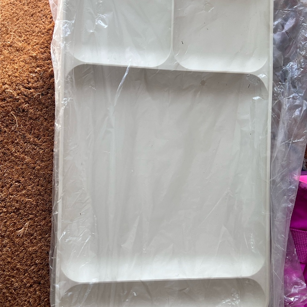 Tupperware Cream Serving Tray